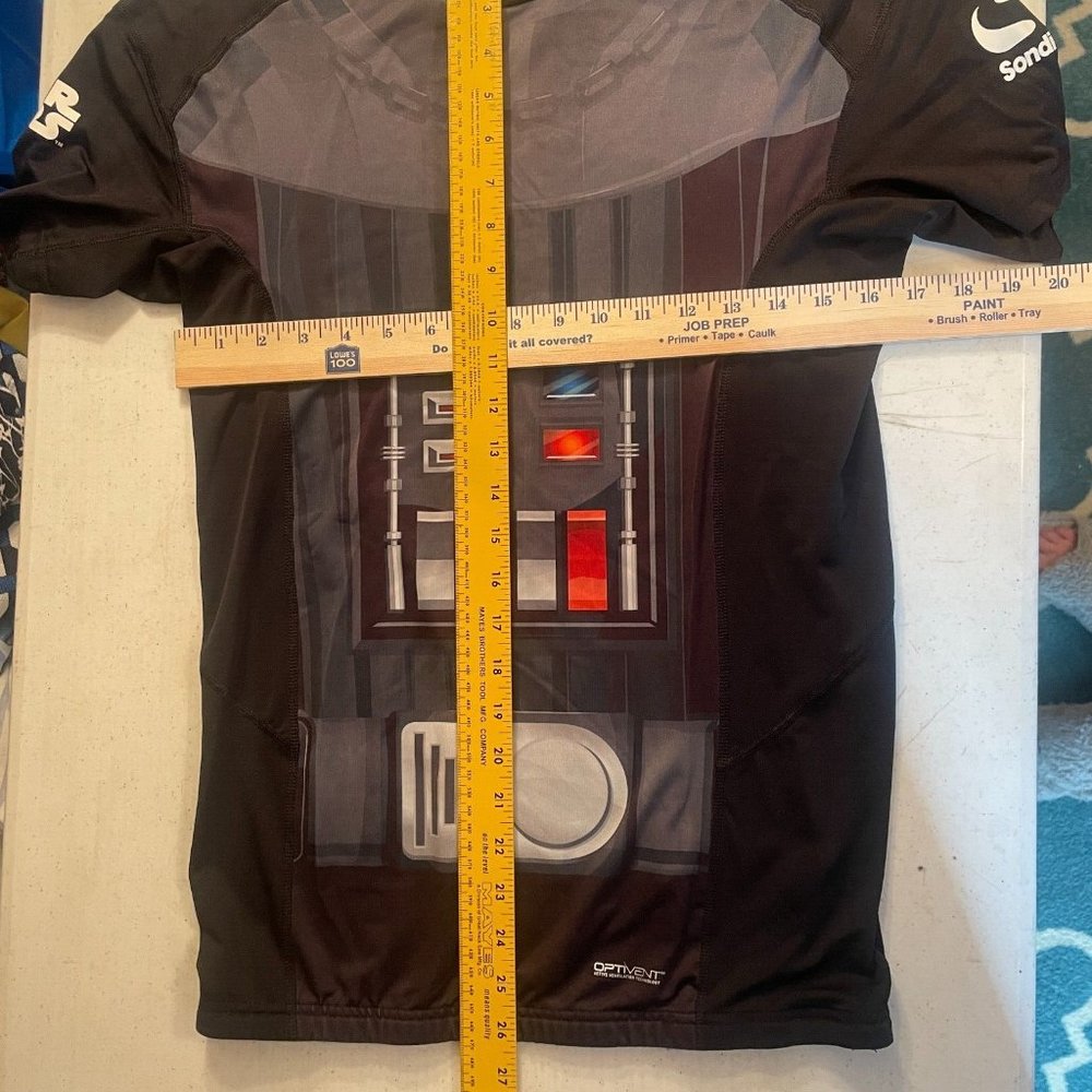 Star Wars Vintage Darth Vader Athletic Workout Shirt Sondico Mens Large - Picture 11 of 14